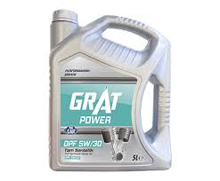 MOTOR YAĞI 5LT 5W30 PARTİKÜLLÜ TAM SENTETİK GRT-600305/P-GRAT